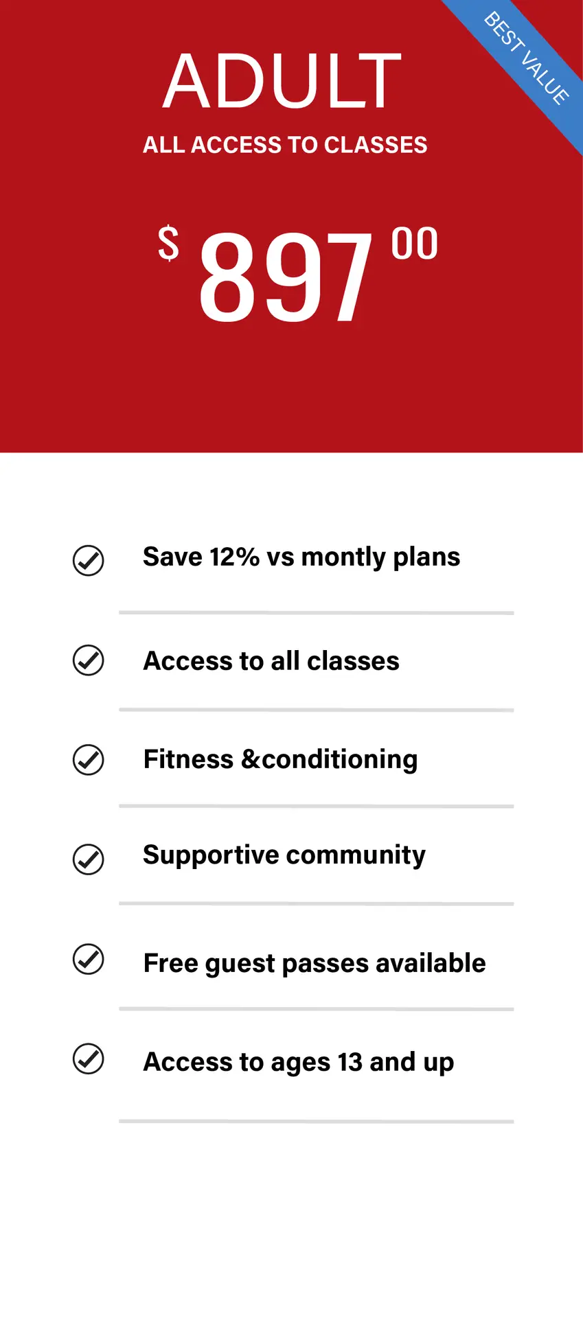 Uprising MMA Pricing options 09