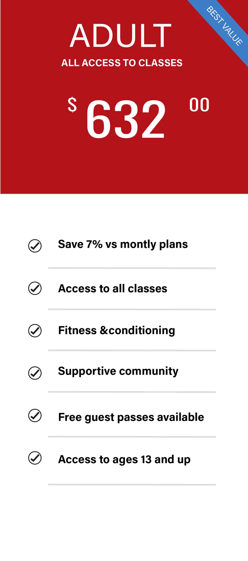 Uprising MMA Pricing options 12