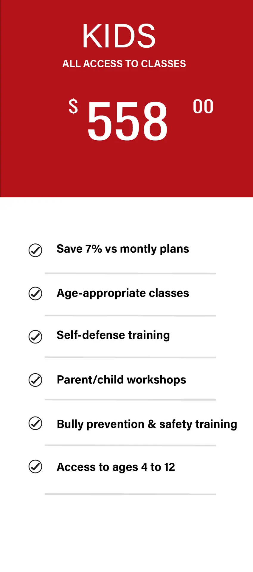 Uprising MMA Pricing options 13
